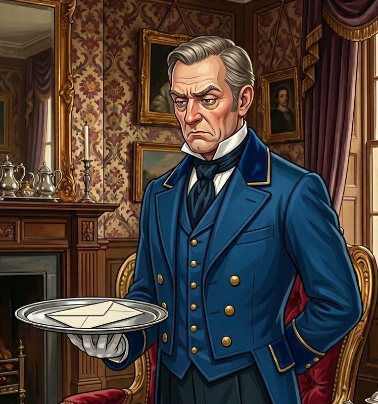Ashcroft, Lady Crumbleworth's butler